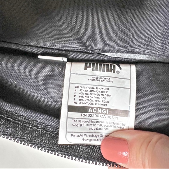 Puma Urban Mobility Bag Black Wood Laptop Bag Travel Limited Edition Neutral - Picture 10 of 10